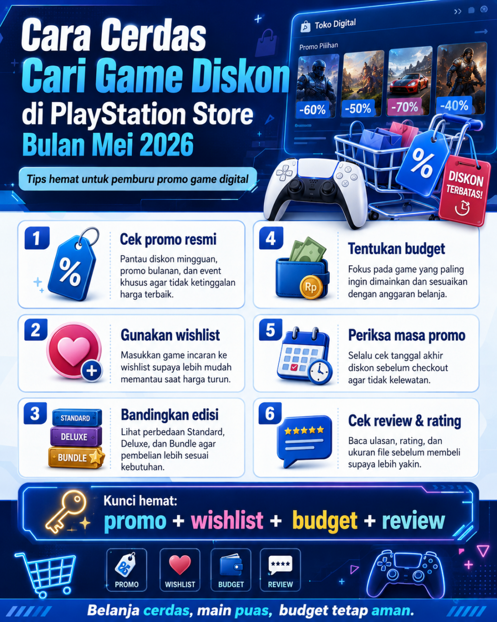 Tips memilih game PS3 yang masih layak dimainkan di 2026, mulai dari genre, kualitas gameplay, harga, hingga nilai nostalgia.